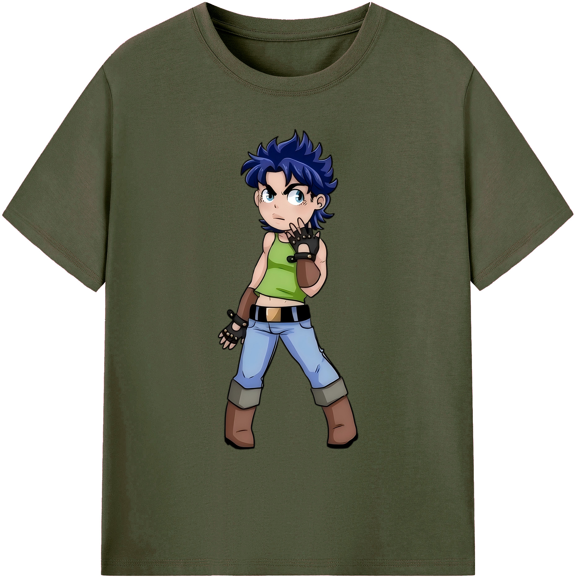 （画像用） ジョジョの奇妙な冒険 広瀨康一 JoJo's Bizarre Adventure Hirose Koichi 綿100％ メンズ半袖Tシャツ｜肌触りやわらか＆通気性